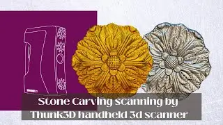 Stone Carving scanning by Thunk3D handheld 3d scanner
