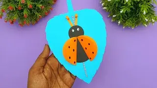 DIY Moving Paper Toy Ideas | Handmade Paper ladybug Easy | DIY School Project Ideas