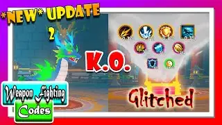 【WeaponFightingSimulator】I GLITCH the boss chest❓❗ The DRAGON is Awwwwsome ❗❗ | [Update 2 + Code]