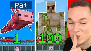 Minecraft, aber JEDES LEVEL = NEUE MOB VERWANDLUNG