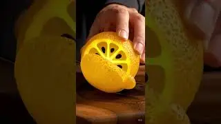 Ultra Realistic Glass Lemon Cutting | Satisfying ASMR 8K