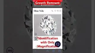 Identification of Lab Grown Diamonds with Growth Remnant Inclusions #gemology