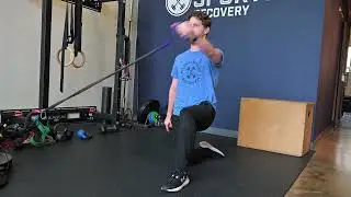 Half Kneeling Oblique Pull w Band