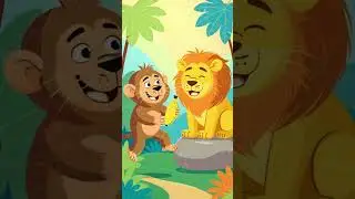 Diet plan 🤯 🤕 Rule of jungle 😮&zwj;💨  #animated #monkeyandlion #funnyshorts