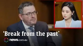 Daniel Andrews praises China during appearance on state TV