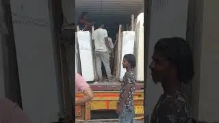 #Italianmarbleslab #container unloading #polishedslab #trendingreel #Silvassamarblehub #viralreel