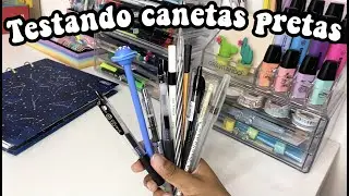 Testando e comparando canetas pretas, qual a melhor? (Pen test)