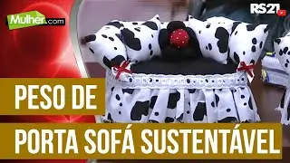 Mulher.com 22/04/2015 Célia Moretti - Peso de porta sofá sustentável Parte 1/2