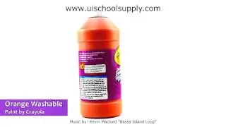 Orange Washable Tempera Paint by Crayola 54-3115036