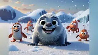 Six Baby Seals Count Real Slow | Counting Song for Kids | Calm Learning Nursery Rhyme