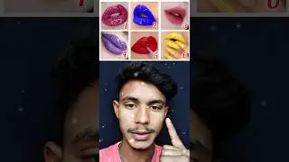 6 Lips Challenge 👄🔥 | Choose Your Favorite #fashion #challenge #trend @SahadatKhan01