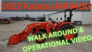 Обзор трактора Kubota MX5400 2022 года и видео о работе: 27 900 долларов США