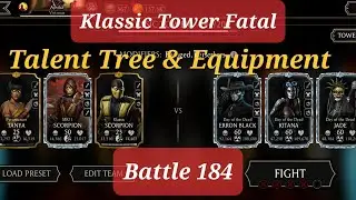 Mk Mobile Klassic Tower Fatal Battle 184 | Talent Tree & Equipment #mkmobile #klassictower