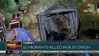 Turkey: Bus carrying migrants crashed leaving 12 dead and 20 injured