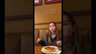 Telling my GF I FORGOT my wallet AFTER we get the BILL &hellip; #shorts