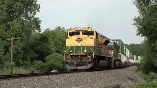 Chasing Norfolk Southern's Reading Heritage unit 1067 From Buffalo, NY to Darien Center, NY 9/7/2024