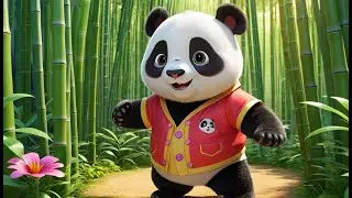 Panda Bear, Panda Bear, Spin Around! | Energetic Animal Dance Rhyme for Kids | Fun Panda Song