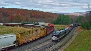 Halloween Railfanning on the Reading & Northern - F Units, LGSRY, and More! - 10/31/20