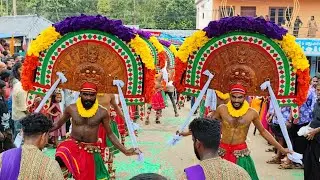 കാളിക കലാക്ഷേത്രയുടെ ഗംഭീര തിറയാട്ടം 🔥 Purapuzha Meena Pooram25 | Trending Malayali ❤️ #thirayattam