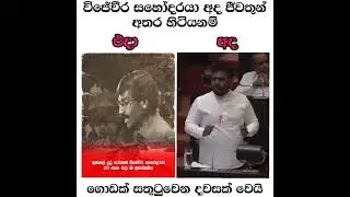 Vijeweera political . Tilvin silva and arnura kumara Dissanayaka