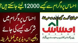 NSER Program || Ehsaas Program New Updates For Public|Ehsaas Nadra Gov |Ehsaas program | 12000 NSER|