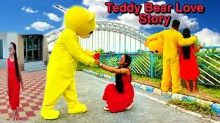 Teddy Bear love story ❤️❤️| So Funny love story video 🤣🤣||#skbtaddy#funnyvideo #gajaldobateddy