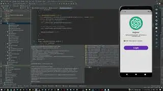 27 Flutter, Firebase and ChatGPT: Dall-E Image Sharing App -  landing screen UI