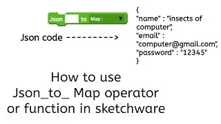 How to use JSON to map operator in sketchware || Tutorial #44