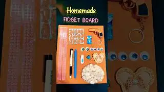 Making a DIY FIDGET BOARD! 😱😳 *highly satisfying ASMR* #shorts #craft #diy