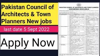 Pakistan Council of Architects & Town Planners New jobs