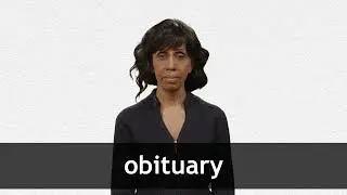 How to pronounce OBITUARY in American English