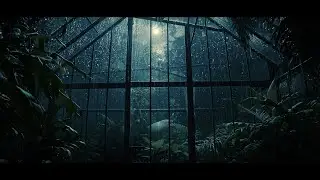 Rain Sounds for Sleep | Rain on a Greenhouse at Night (2 Hours)