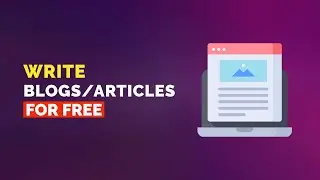 Write Blogs & Articles without Writing them (Free Tool)