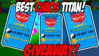 ⚔️Ninja Legends ⚔️ GIVEAWAY BEST *NEW* Chaos-Titan 200 PETS 🔥