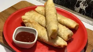 Chicken spring roll recipe Easy method | how to make spring sheets | COOKING NEVER ENDS 