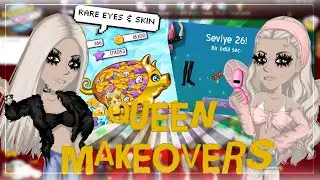 QUEEN MAKEOVERS! (boost, shopping spree, levelling up, rare eyes & skin!)