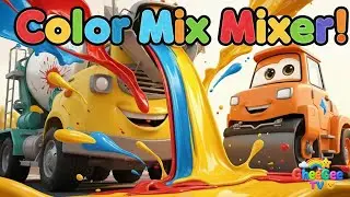 Happy Color Mixer Truck Song | Learn Colors | GheeGee TV