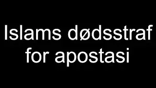 Islams d&oslash;dsstraf for apostasi