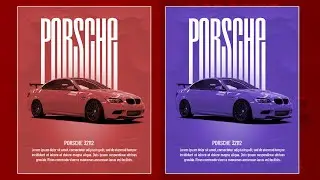 photoshop tutorials for graphic designers | Create super car poster design in adobe Photoshop