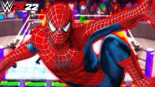 WWE 2K22 dar ROYALE RUMBLE cu SPIDERMAN + 29 SUPER EROI!