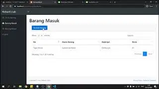 3 - Tutorial Pembuatan Aplikasi Stock Barang Berbasis Web : Membuat Insert Data dengan PHP+MySQL