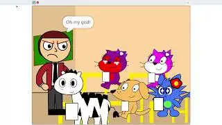 Dark alice cat cheats on someone's test/grounded