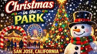 Christmas in the Park, San Jose California | Holiday Lights & Festive Vibes
