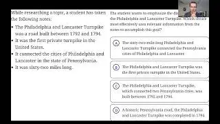 SAT Rhetorical Synthesis Questions