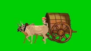 Green screen |Indian village bailgadi free green screen video|(100% copyright free)#greenscreen