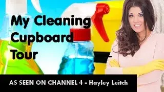 What's In My Cleaning Cupboard? Tour/  Re-arranging  Hayley Leitch