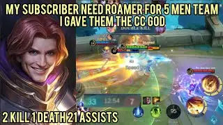 My Subscriber's 5-Man Needed a Roamer... So I Gave Them a TIGREAL GOD | MLBB | Mobilelegends |