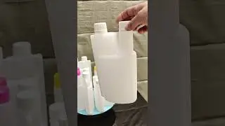 Twin Neck Dosing Bottle With Screw Cap HDPE plastic#bottles