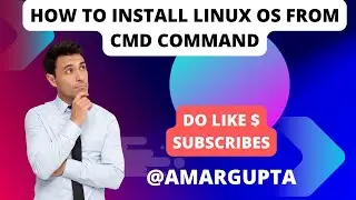 How to Install OS from cmd command in VMware machine | Linux mai os cmd command se kese install kare