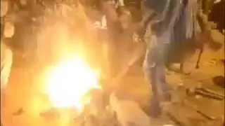 Fire Dance:  Dagbon Blacksmiths perform the &lsquo;amazing fire dance